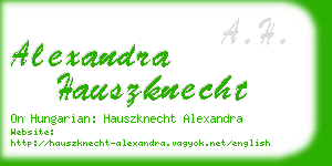 alexandra hauszknecht business card